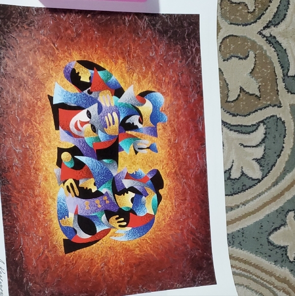 Abstract Multicolor Art Print By Anatole Krasnyansky